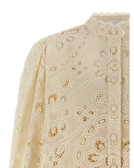 Zimmermann 'rhiannon' Blouse in het Natural