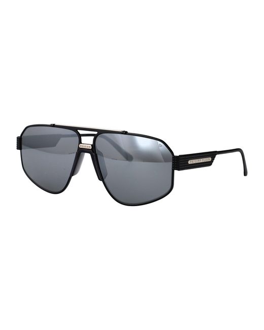 Philipp Plein Gray Sunglasses