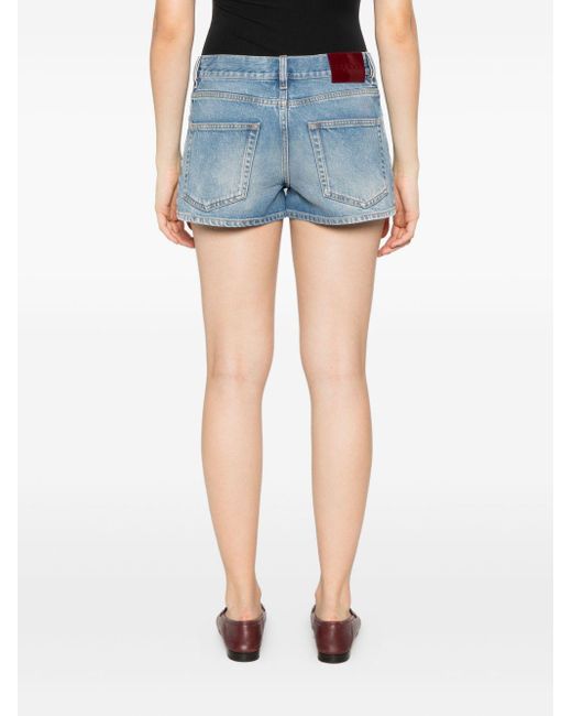 Gucci Blue Denim Cotton Shorts