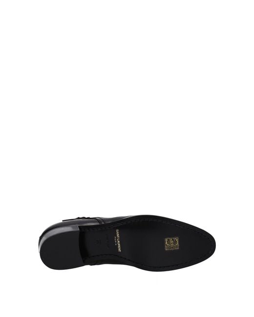 Saint Laurent Dorian Männer 's Lederstiefel schwarz in Black für Herren