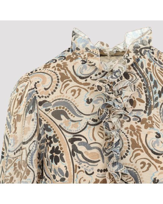 Etro Mini Dress in het Natural