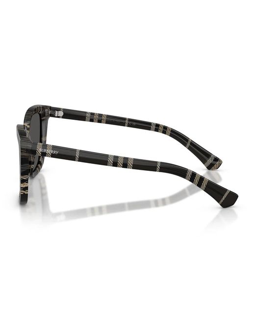 Burberry Zonnebril Be4487 419987 Geruit Grijs/donkergrijs Dames in het Gray