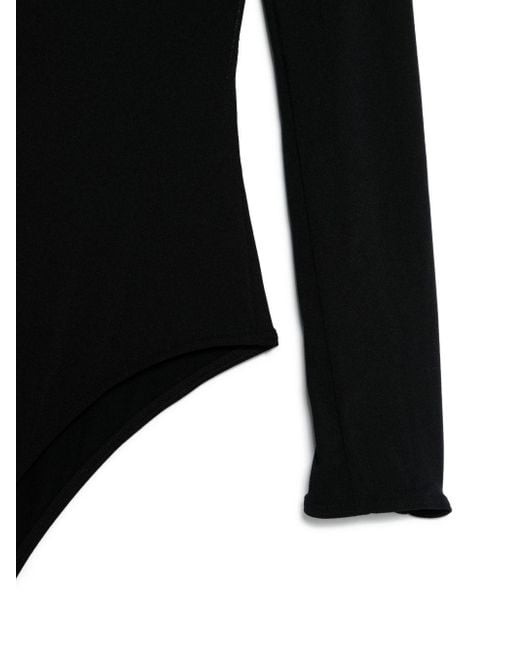 Wolford Black V-Necked Bodysuit