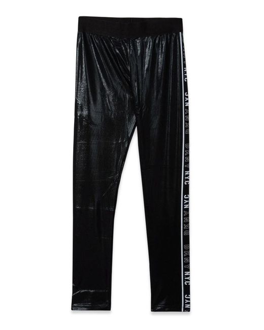 DKNY Black Leggings Con Stampa for men