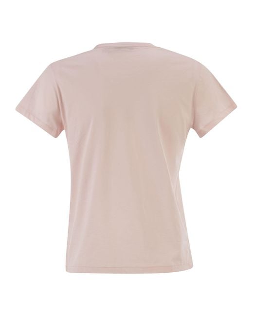 Polo Ralph Lauren Pink Classic-Fit Crew Neck T-Shirt