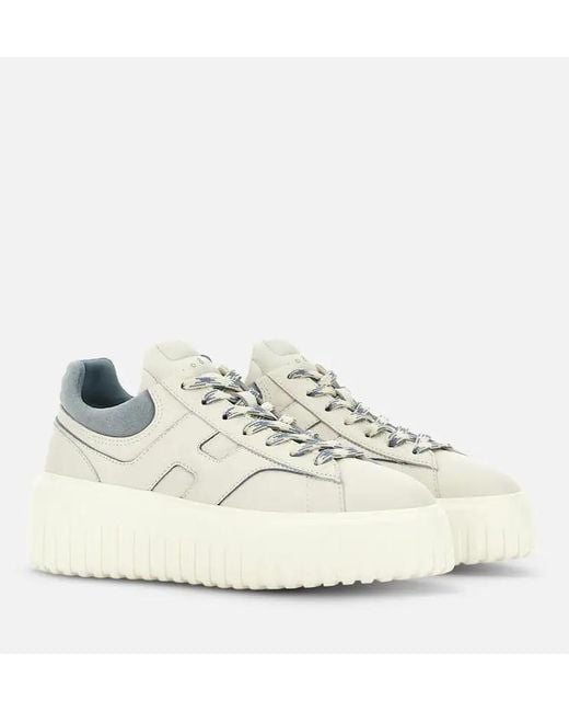Hogan White H Stripes