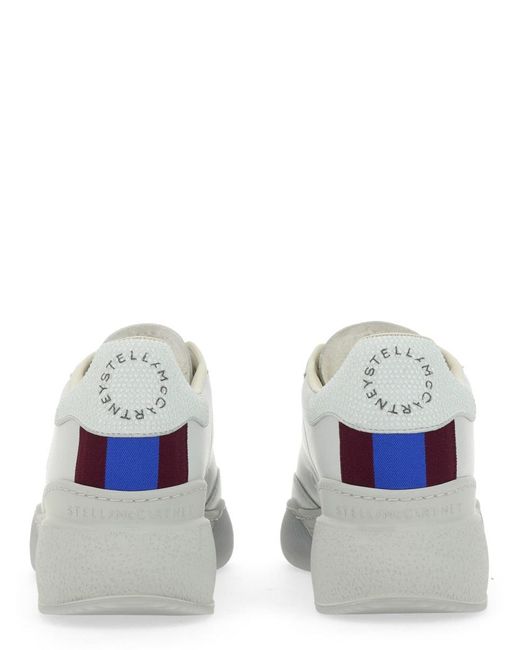 Stella McCartney White Diamond Effect Crystal Loop Sneaker