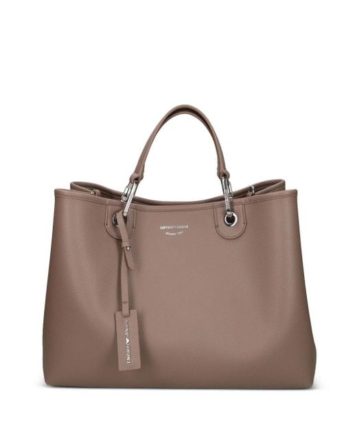 Emporio Armani Brown My Ea Medium Shopping Simil Deer