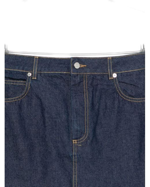 Maison Kitsuné Blue Denim Mini Skirt