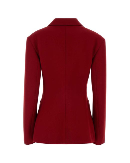 Loewe Red Wool Blend Blazer
