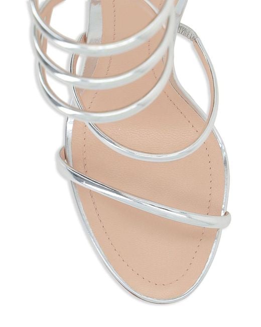 Rene Caovilla White Cleo Heel Sandals