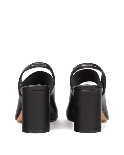 MM6 by Maison Margiela Black Slingback Sandals