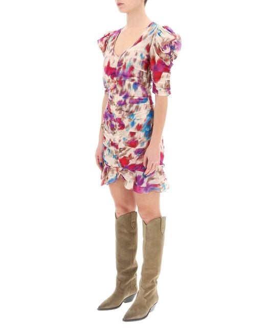 Sireny Cotton mini robe Isabel Marant en coloris Pink