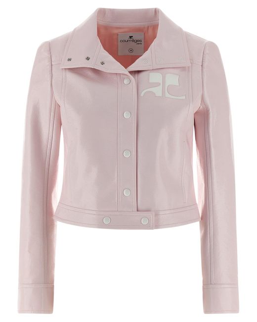 Courreges Vinyljack in het Pink