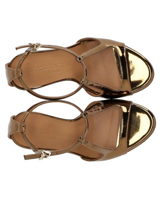 Sergio Levantesi Metallic Stella Heeled Sandal