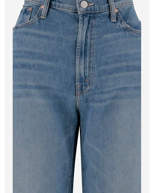 Dodger Jeans hechos de mezclilla de algodón Mother de color Blue