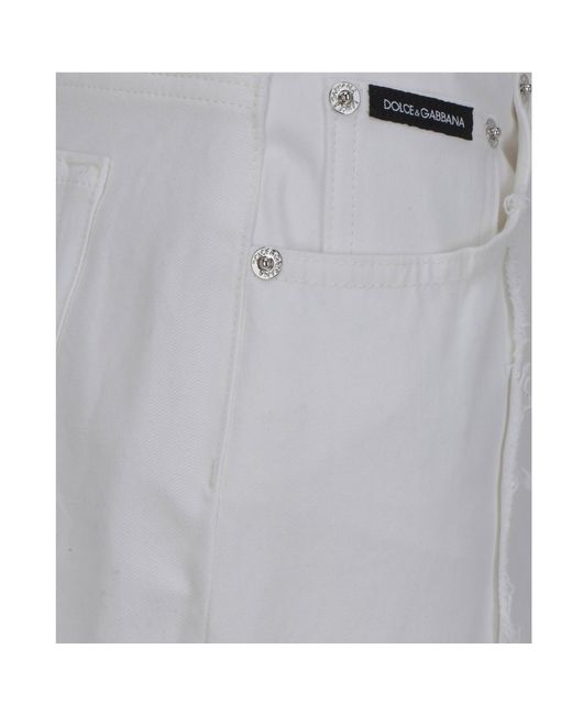 Dolce & Gabbana White Denim Jeans