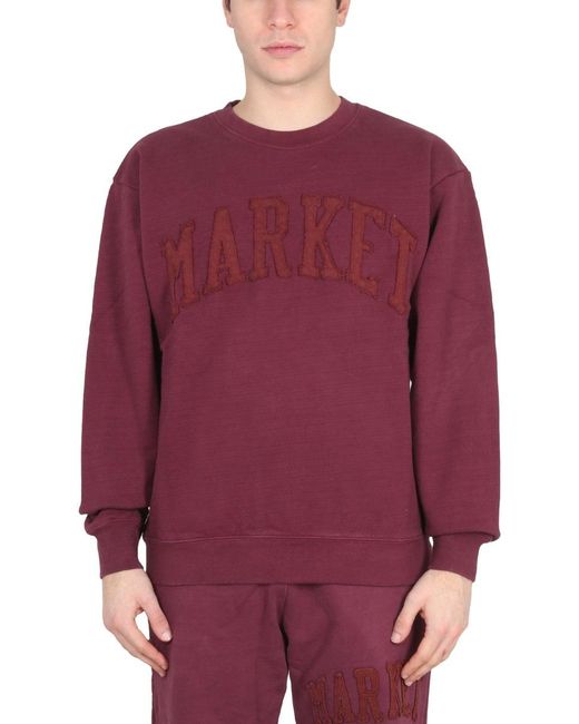 Market Red Vintage Wash Sweatshirt