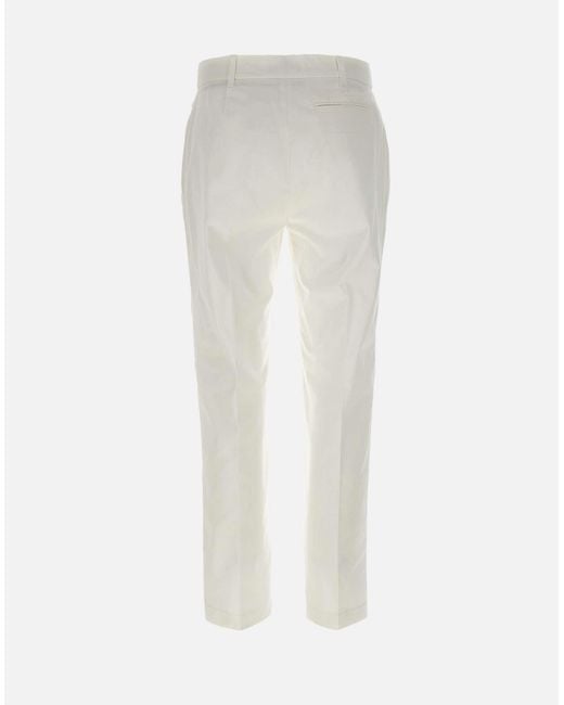 Liu Jo White Stretch Cotton Chino -broek