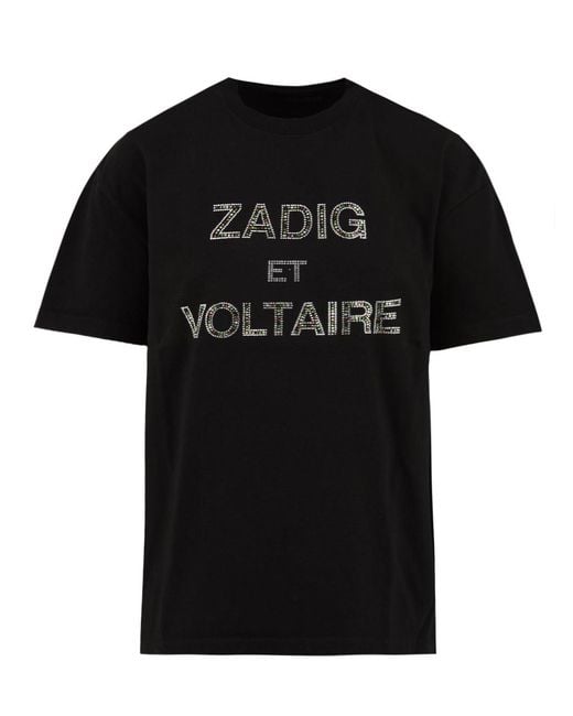 Zadig & Voltaire Black T Shirts And Polos