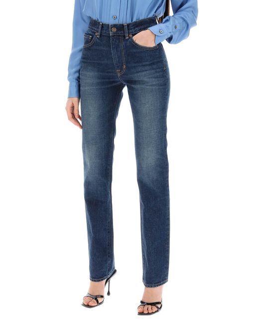 Tom Ford "jeans Met Stenen Washadbehandeling in het Blue