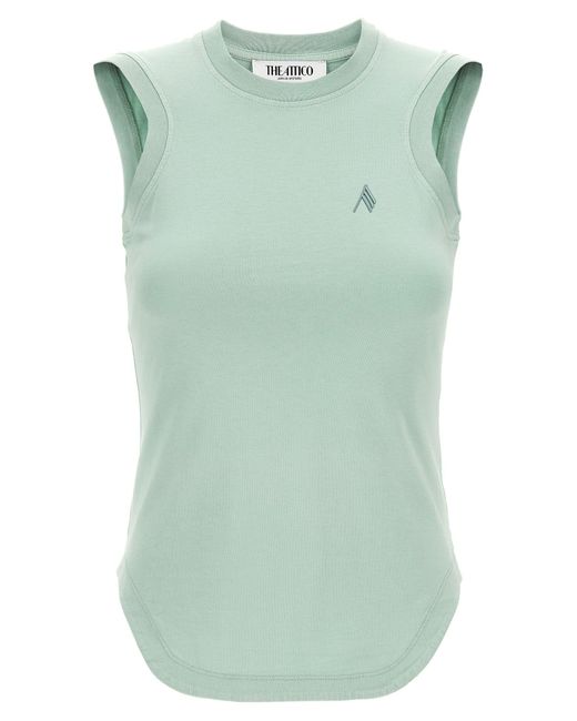 The Attico De Attico 'reese' Top in het Green