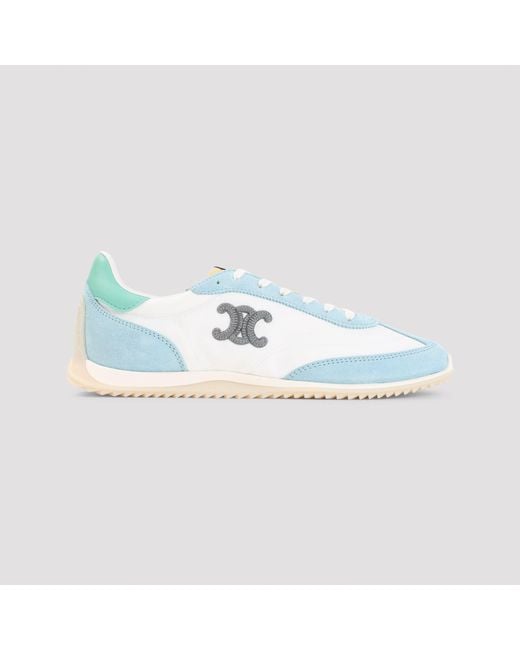 Céline Blue Low Top Racer Sneaker Triomphe