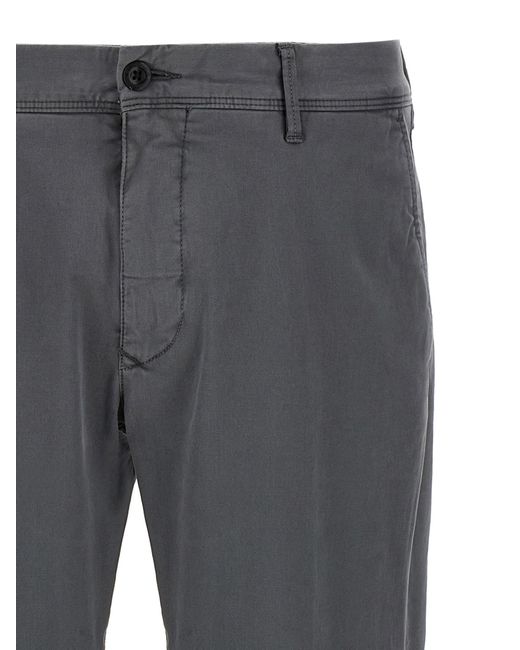 Incotex Gray Panama Cotton Pants