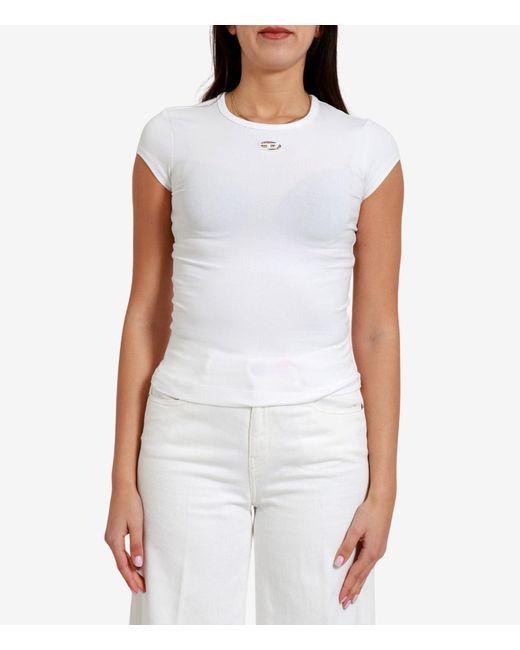 DIESEL White T Shirts And Polos
