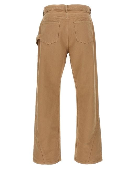J.W. Anderson Natural Twisted Workwear' Pants for men