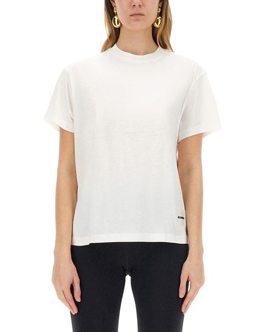 Jil Sander Blue Logo Patch T-Shirt Set (Pack Of Three)