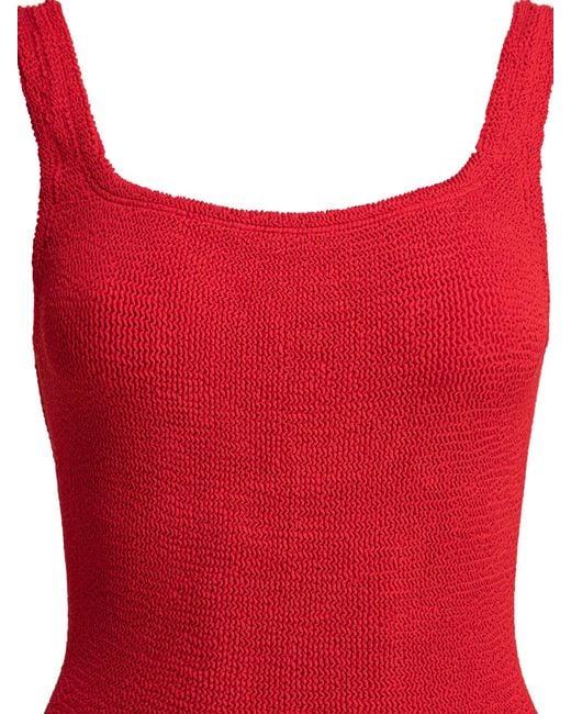 Hunza G Red Square Neck" Swimsuit