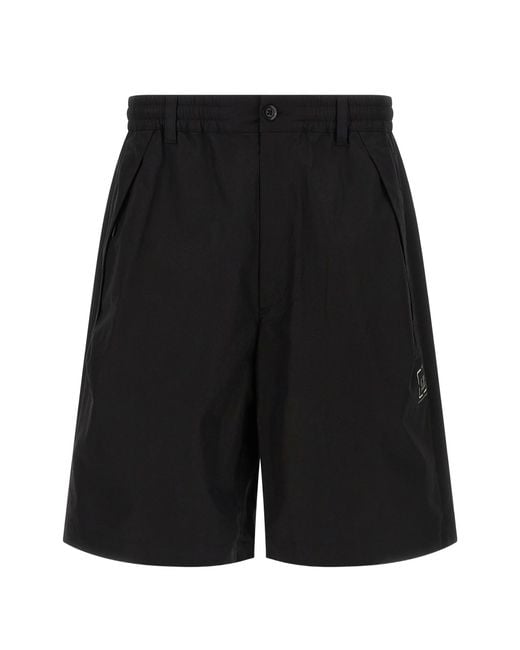 C P Company Black Bermuda for men