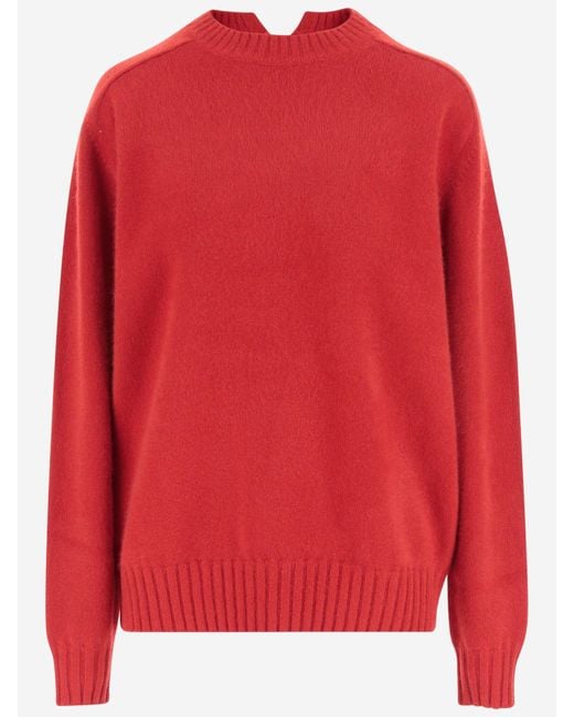 Carven Red Cashmere Sweater