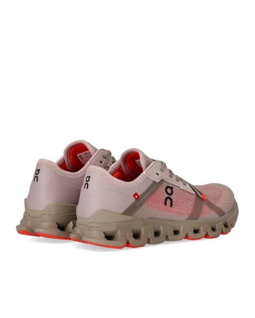 On Shoes Pink Cloud X 4 Ad Mauve Salm Sneaker for men