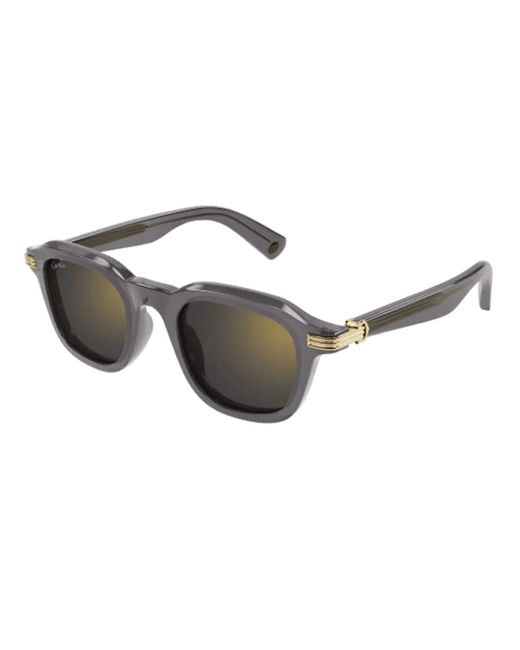 Cartier Gray Ct0536 S Sunglasses