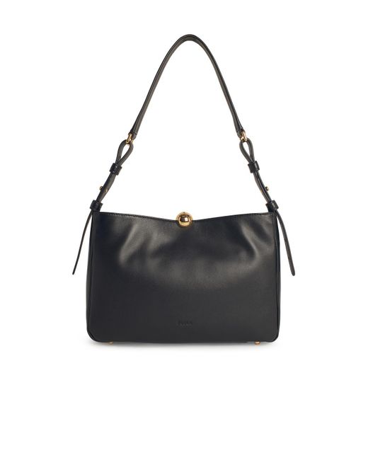 Furla Black S sfera weicher 'mittlerer schwarzer Lear -Crossbody -Tasche