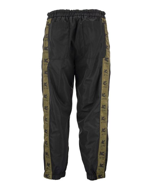 Pantalones de trote de con estampado figurativo Etro de color Gray