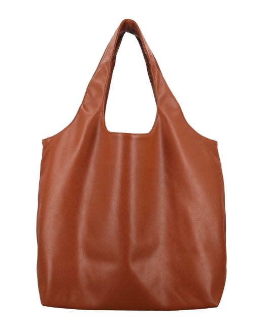 A.P.C. Brown Ninon Tote Bag With Logo