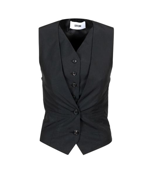 Chaquetas negras Grifoni de color Black