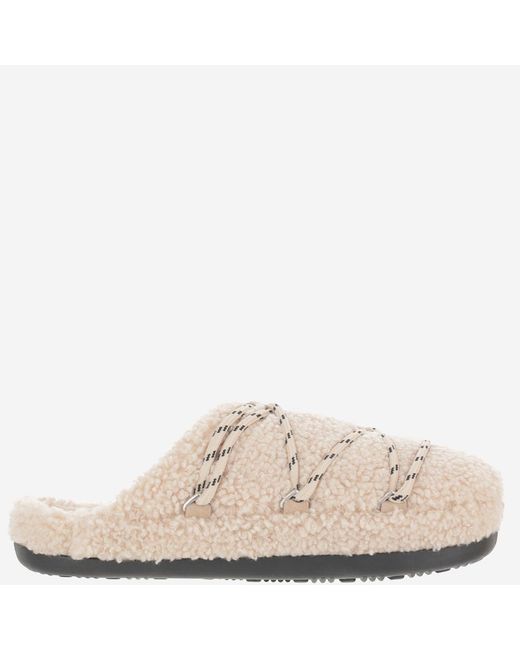 Slippers Moon Boot en coloris Natural