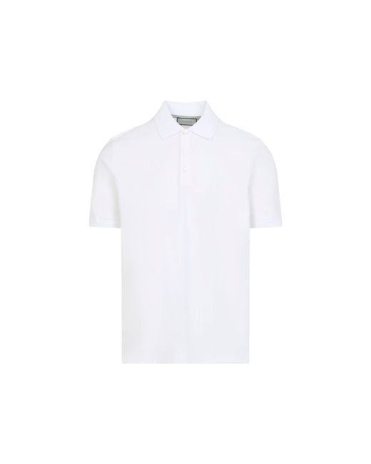 Canali White Cotton T-Shirt