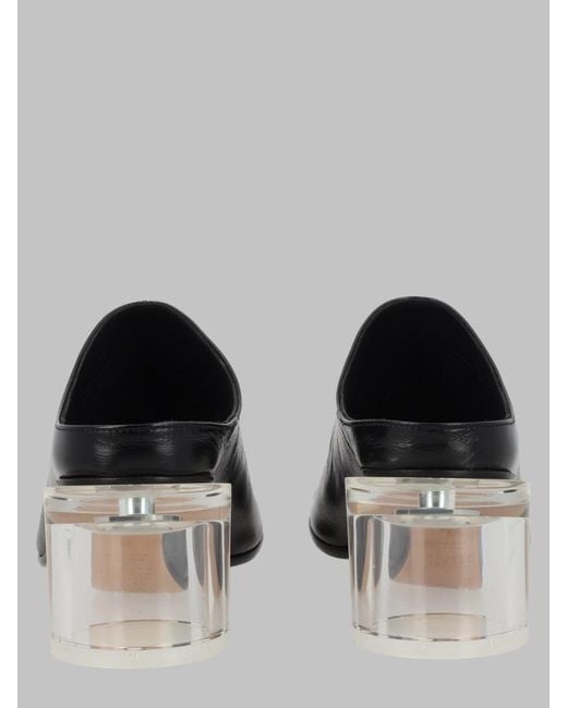 MM6 by Maison Margiela Black Mule Anatomic Leather