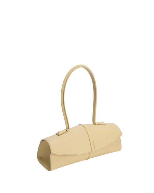 Jil Sander Black Linea Leather Shoulder Bag