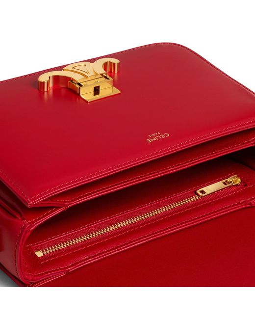 Céline Red Classique Triomphe Bag