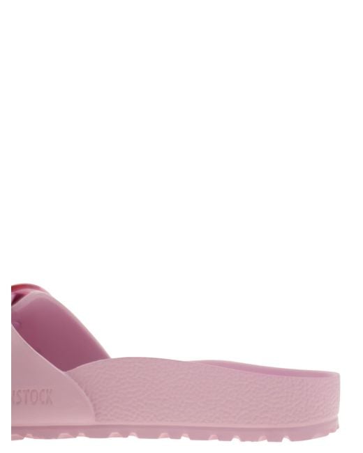 Birkenstock Pink Madrid Big Buckle Eva Slipper mit Schnalle