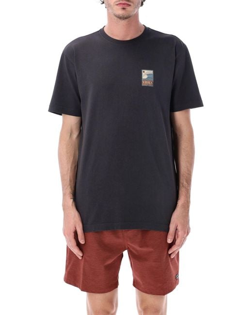 Vissla Blue Peaky Cotton Tee