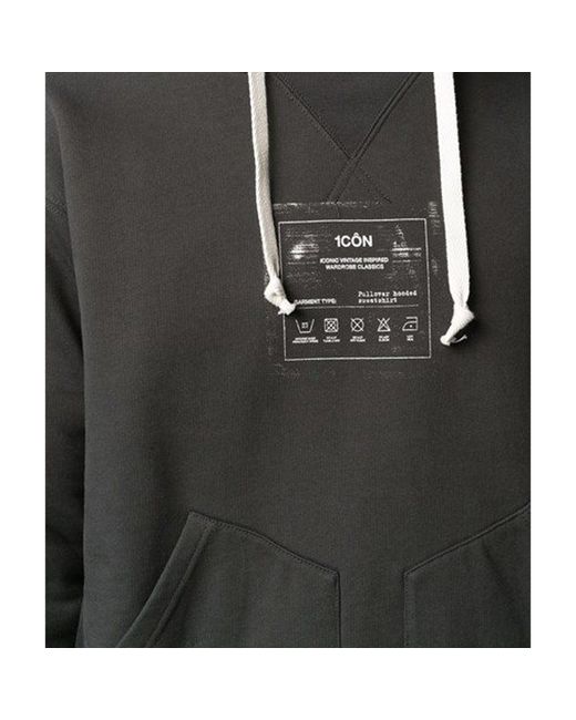 Maison Margiela Sweatshirt aus Baumwolle mit Kapuze in Black für Herren