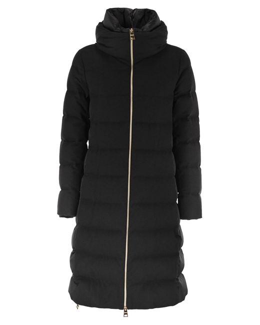 Herno Black Piumino Medio Nero