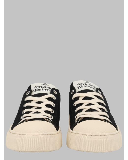 Vivienne Westwood Metallic Logo Lace-Up Platform Sneakers